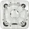 Saber
Seats 7
Dimensions 93 x 93 x 40
450 gallon water capacity
51 Stainless Steel jets
2 Pumps
Filter size 120sq. foot
Turbo Air Blower
CD/AM/FM Stereo w/ iPod Dock
